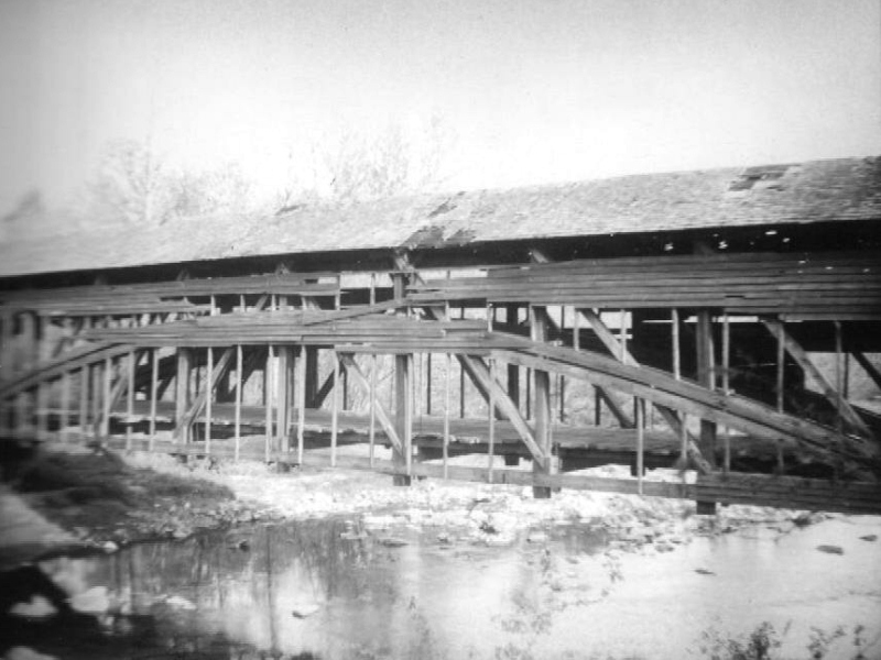Parks Rolling Mill Covered Bridge 1946. 