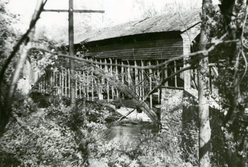 Parks Rolling Mill Covered Bridge Undated Photo. 