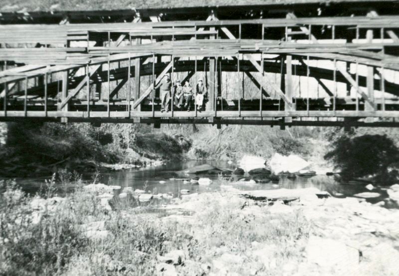 Parks Rolling Mill Covered Bridge Undated Photo. 