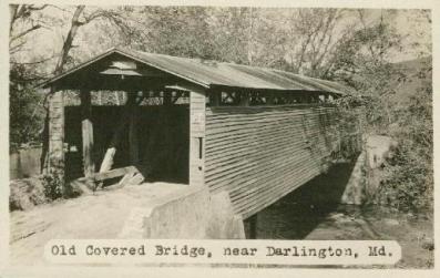 Wilson's Mill Covered Bridge Postcard, 1930s